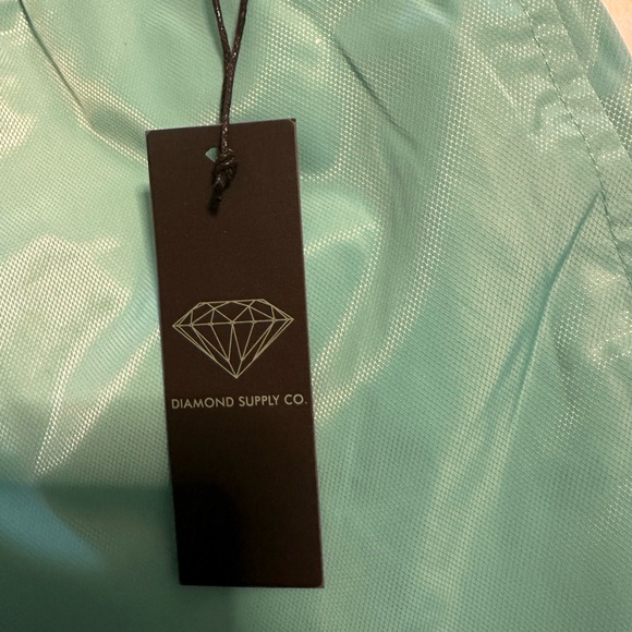 Diamond supply company swim shorts NWT size small in emerald green - Picture 3 of 7